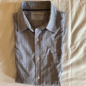 Croft & Barrow Light Gray Striped Button Up Shirt